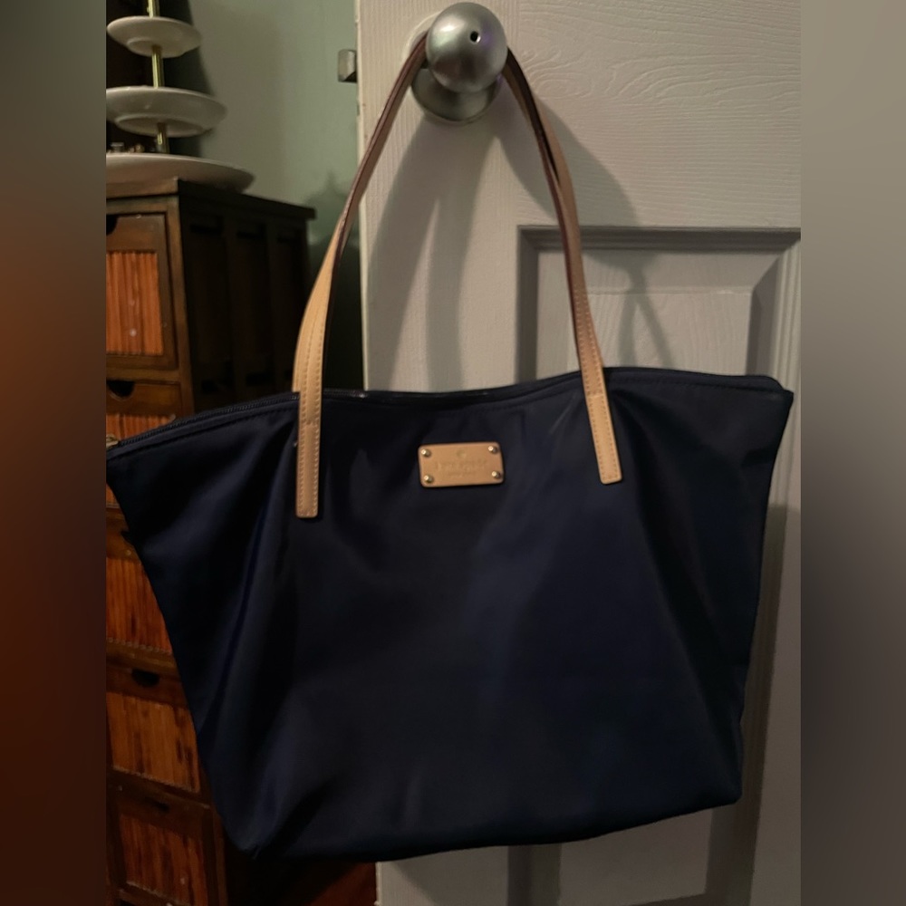 Authentic Kate Spade navy nylon bag